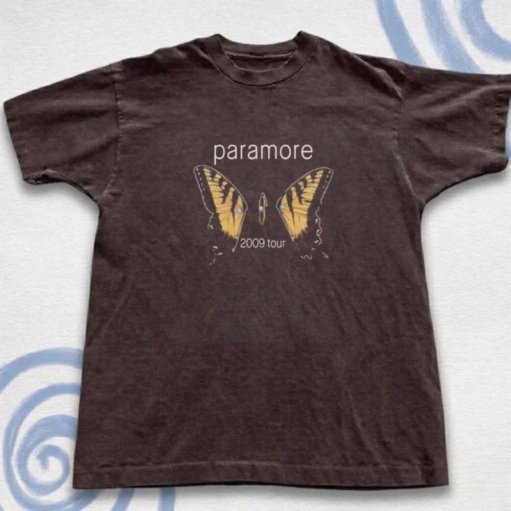 Paramore 2009 Tour Brown T-Shirt